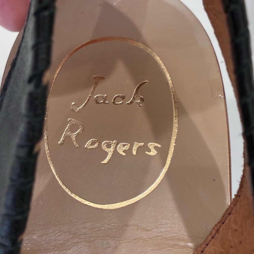 Jack Rogers Women’s leather Sandals – Size 9M – Black – Like New vacation - Picture 6 of 6